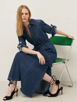 Abito Chemisier In Denim*Marella Discount