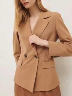 Blazer Doppio Petto In Gabardina*Marella New