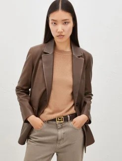Blazer In Pelle*Marella Discount