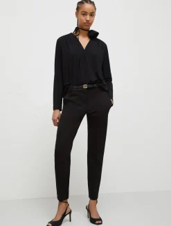 Blusa Con Nastro E Fiore*Marella Hot