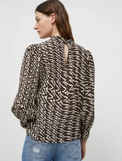 Blusa In Crêpe Di Seta*Marella Outlet