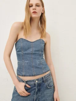 Bustier In Denim*Marella Sale