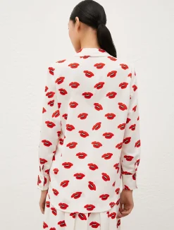 Camicia In Satin Stampa Fantasia*Marella New
