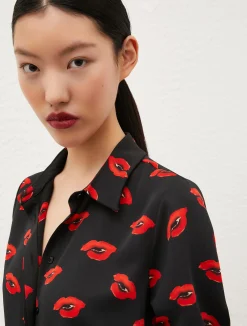 Camicia In Satin Stampa Fantasia*Marella Hot