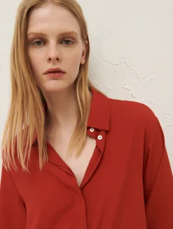 Camicia In Seta Con Fiore*Marella Clearance