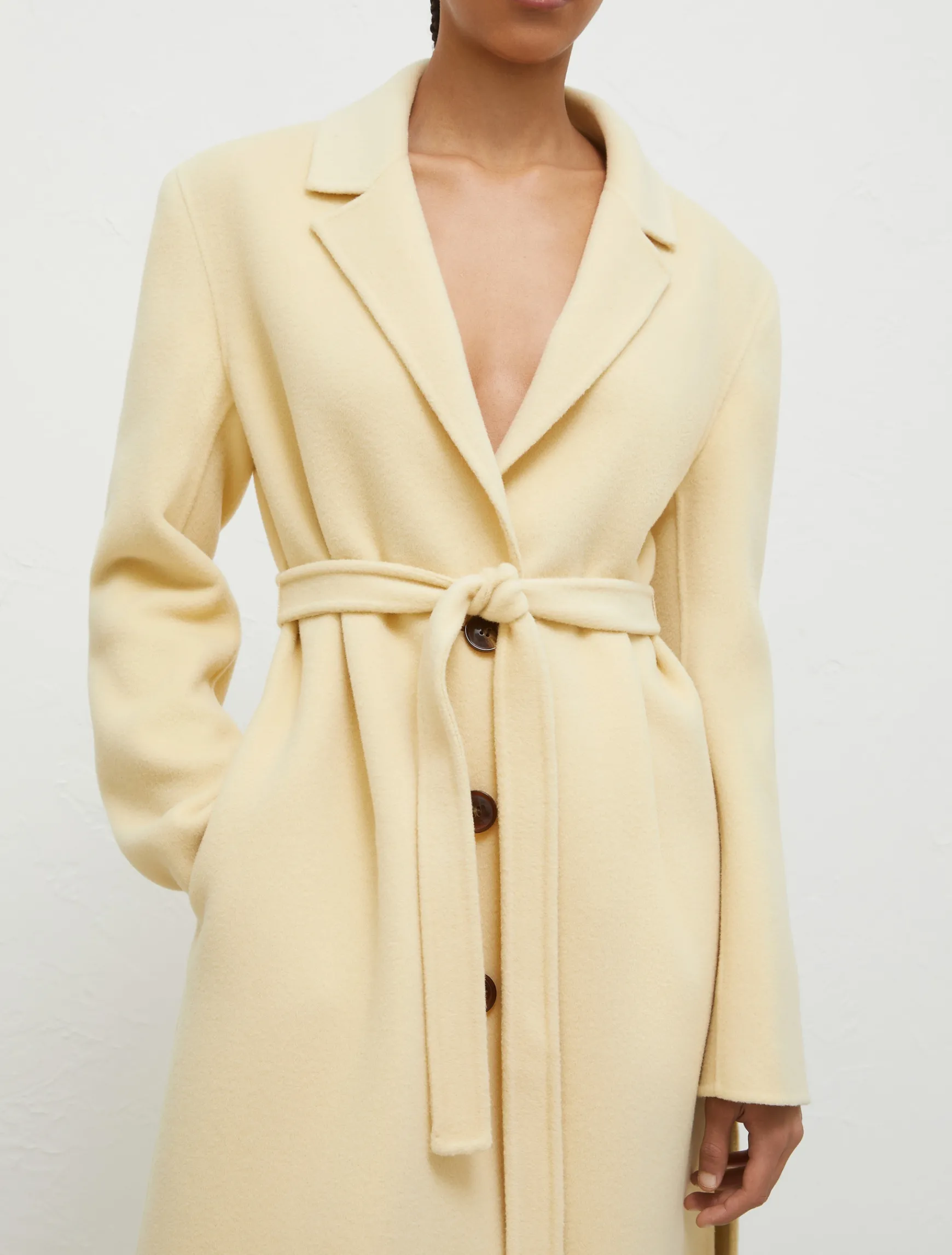 Cappotto Lungo In Double Di Lana*Marella New