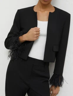 Giacca Con Piume Di Struzzo*Marella Sale