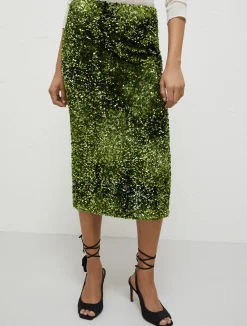 Gonna In Ciniglia E Paillettes*Marella Clearance