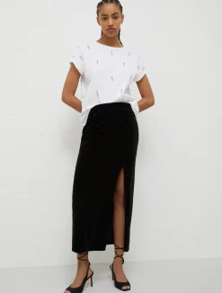 Gonna Longuette In Velluto*Marella Clearance
