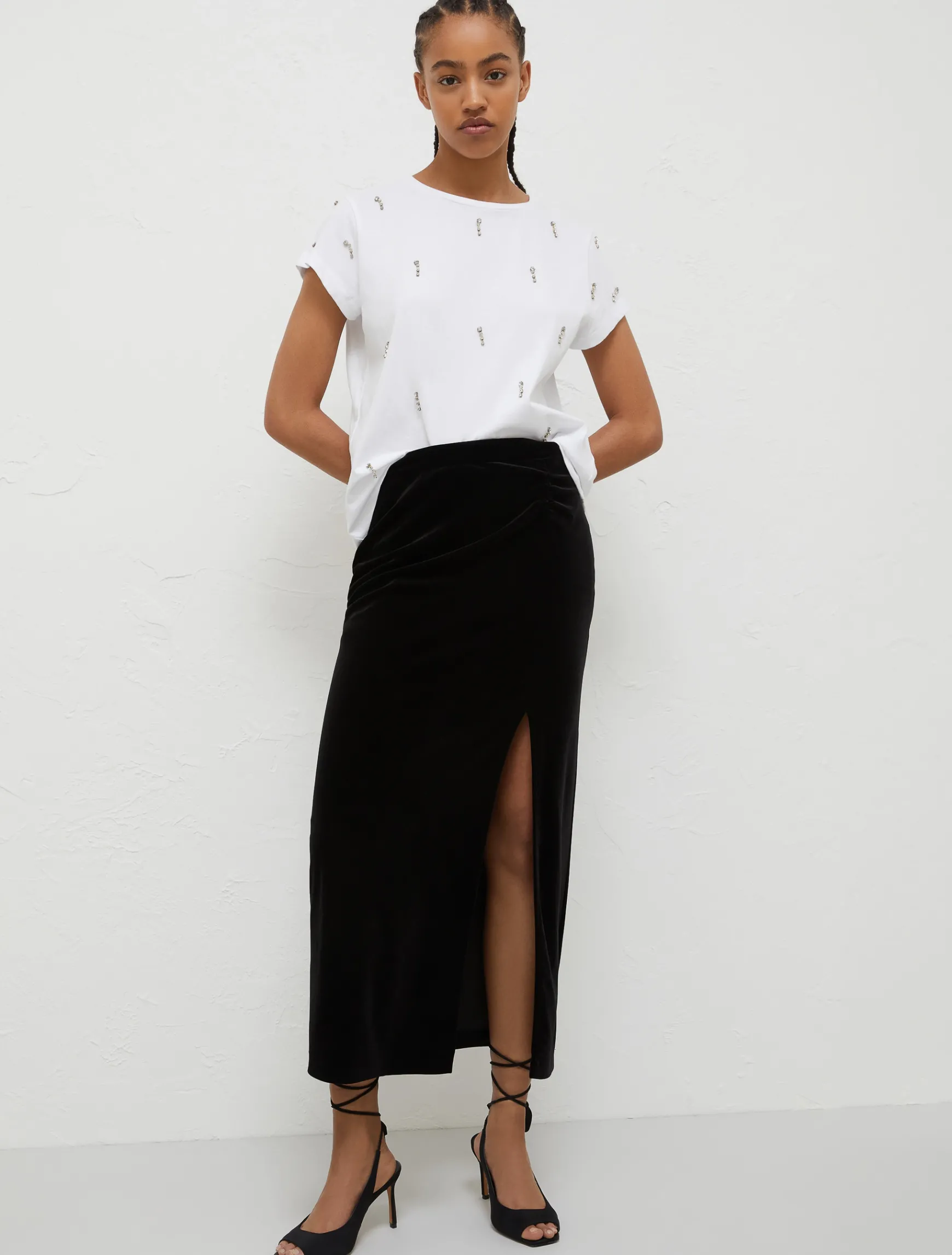 Gonna Longuette In Velluto*Marella Clearance