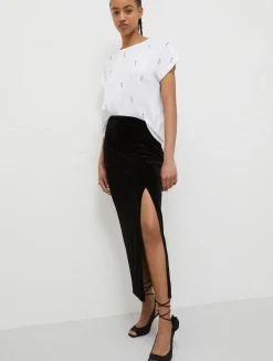 Gonna Longuette In Velluto*Marella Clearance