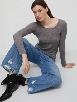 Maglia A Coste Aderente*Marella Online