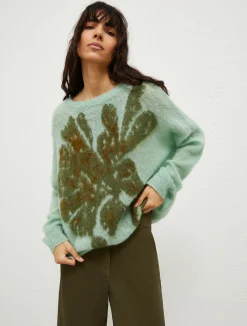 Maglia In Mohair Con Intarsio*Marella Discount