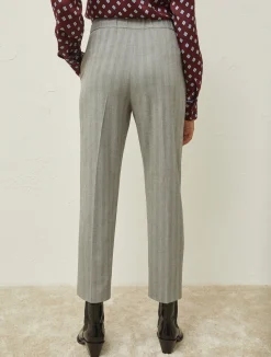 Pantalone A Sigaretta In Viscosa Stretch*Marella