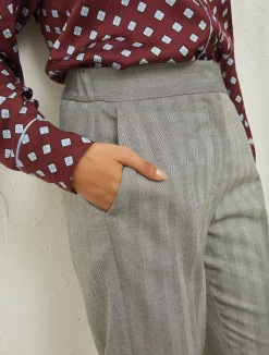 Pantalone A Sigaretta In Viscosa Stretch*Marella