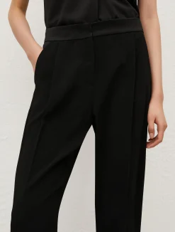 Pantaloni A Sigaretta In Crêpe*Marella