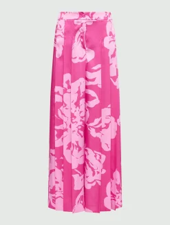 Pantaloni Ampi In Twill Stampato*Marella Best