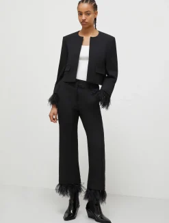 Pantaloni Con Piume*Marella Discount