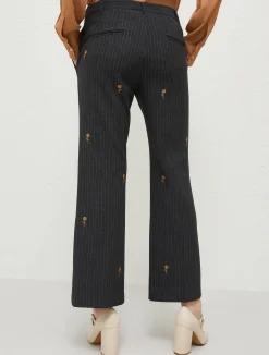 Pantaloni Flare Con Ricami*Marella