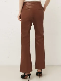 Pantaloni Flare In Jersey Spalmato*Marella Outlet