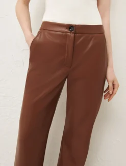 Pantaloni Flare In Jersey Spalmato*Marella Outlet