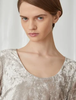 T-shirt In Velluto*Marella Outlet